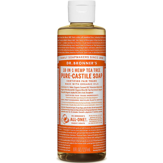 Dr Bronner's Tea Tree Castile Liquid Soap 237ml