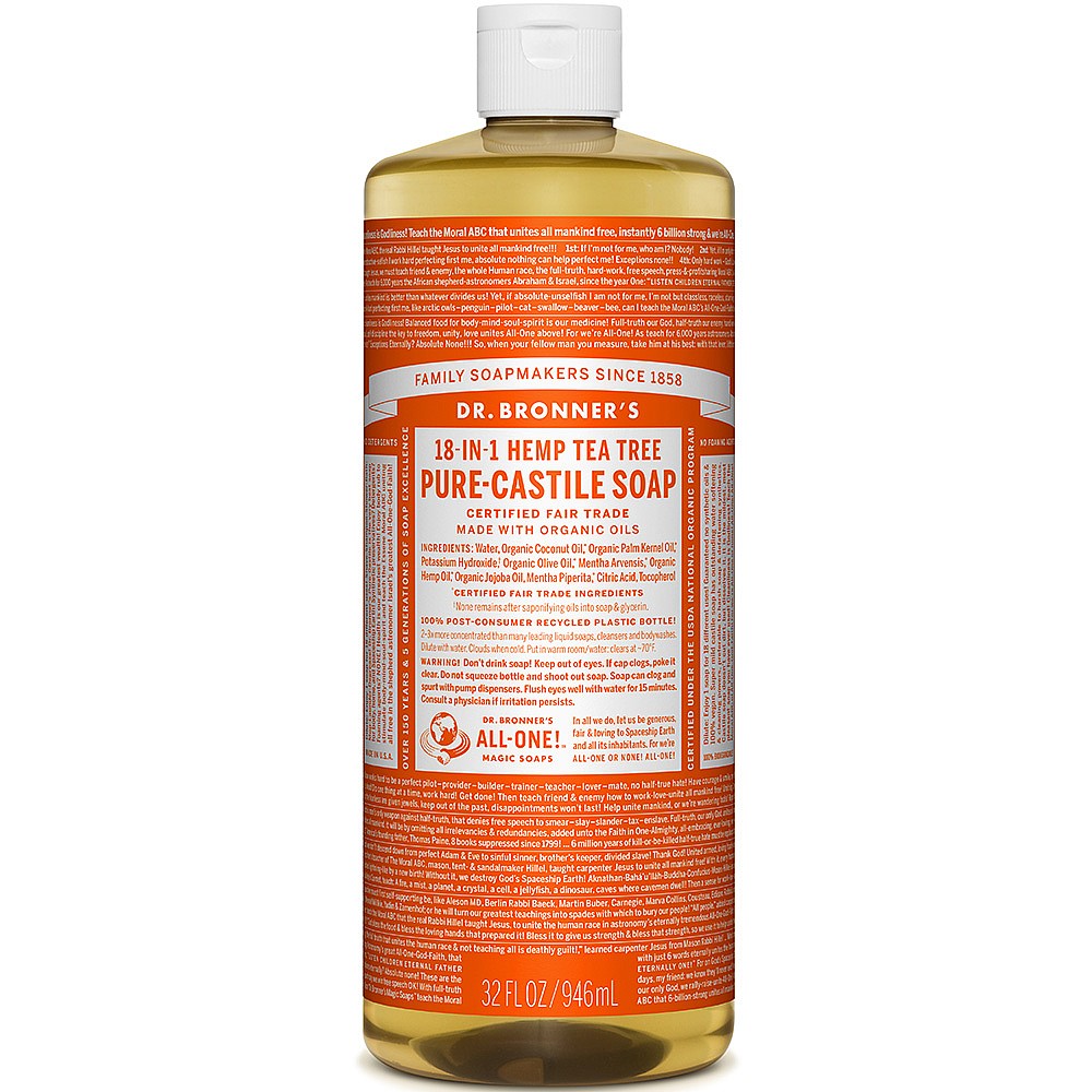 Dr Bronner's Tea Tree Castile Liquid Soap 946ml