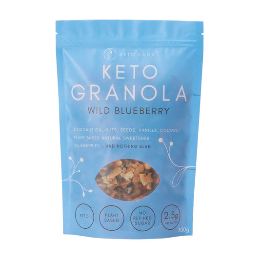 Keto Hana Keto Friendly Granola - Wild Blueberry 300g