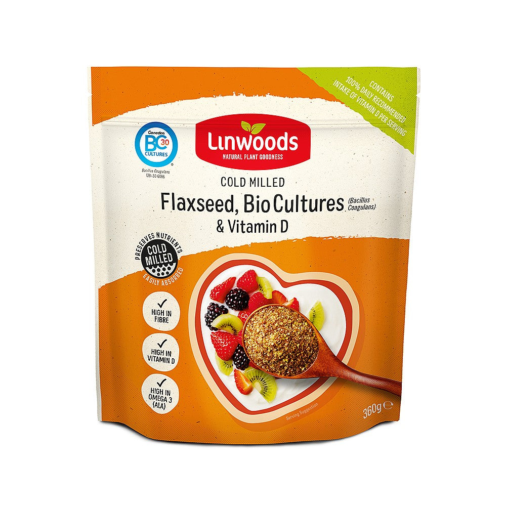 Linwoods Milled Flaxseed with Bio Cultures & Vitamin D 360g