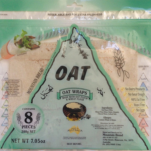 Mountain Bread Oat Wraps 200g