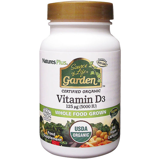 Nature's Plus Source of Life Garden Vit D3 5000IU 60 Caps