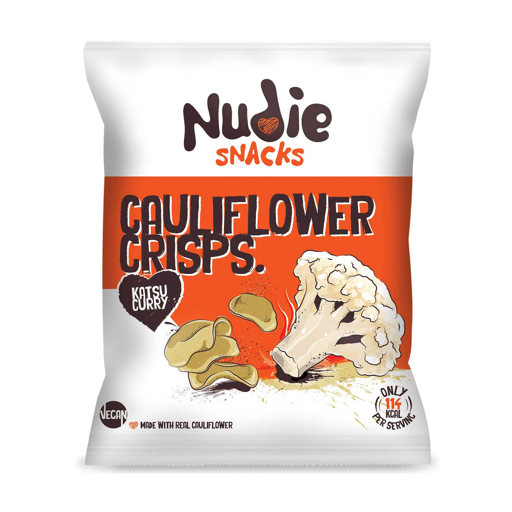 Nudie Snacks Cauliflower Crisps Katsu Curry 80g