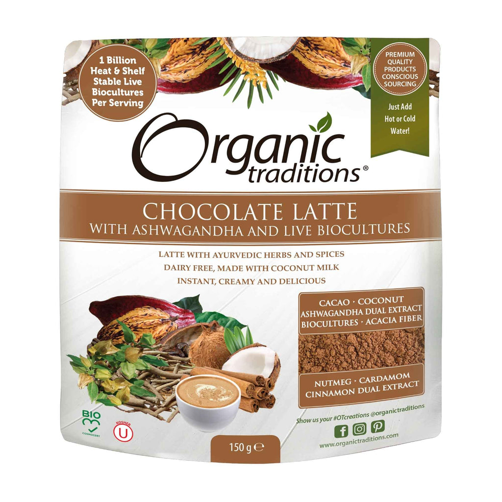 Organic Traditions Chocolate Latte Ashwagandha 150g