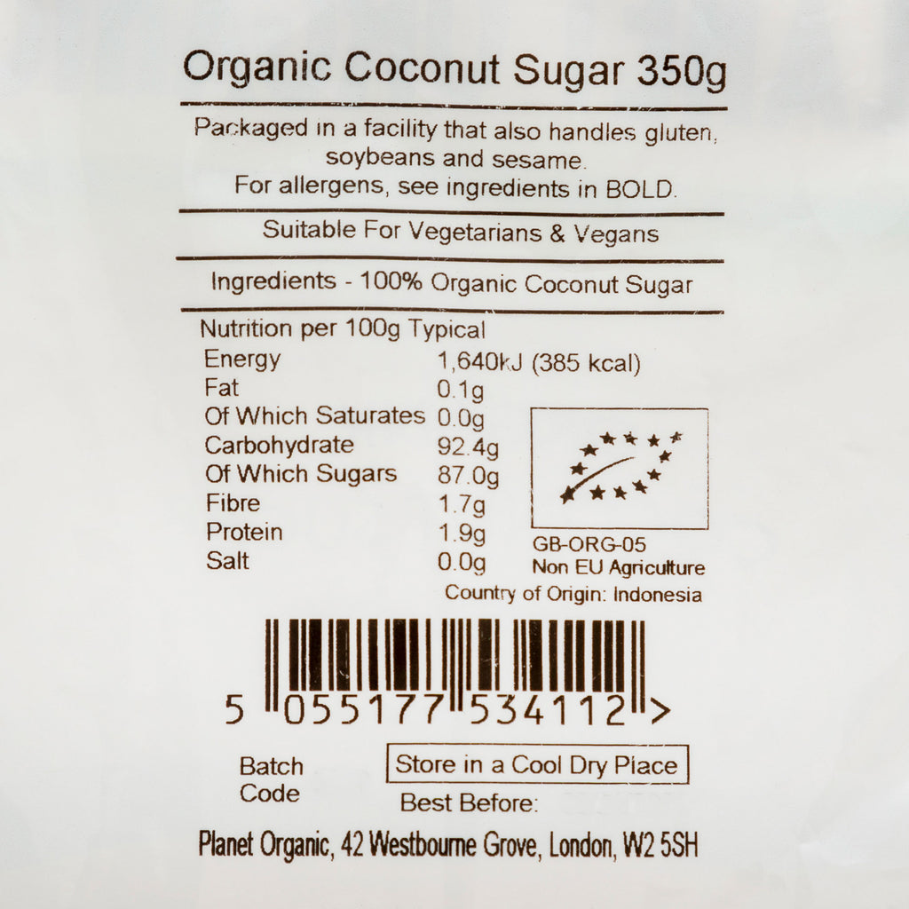 Planet Organic Coconut Sugar 350g