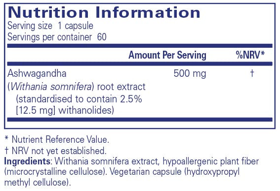 Pure Encapsulations Ashwagandha 60