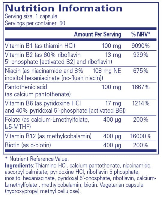 Pure Encapsulations B-Complex Plus 60