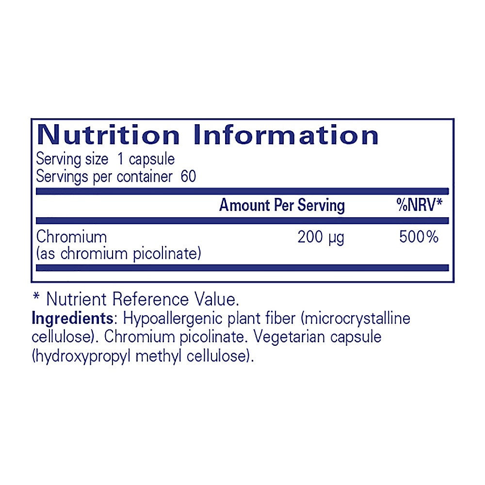 Pure Encapsulations Chromium (pic) 200 mcg 60 caps