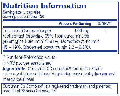 Pure Encapsulations Curcumin 60