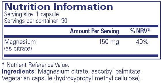 Pure Encapsulations Magnesium (citrate) 90 caps