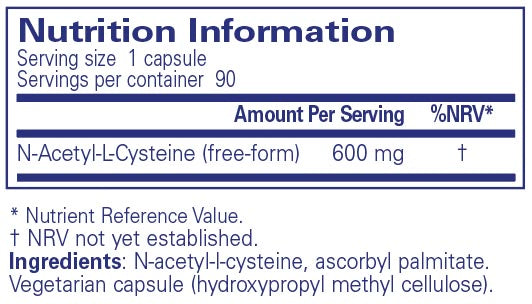 Pure Encapsulations NAC 600 Mg. 90