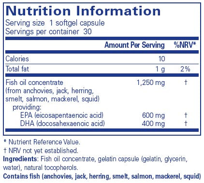 Pure Encapsulations O.N.E. Omega 30 caps