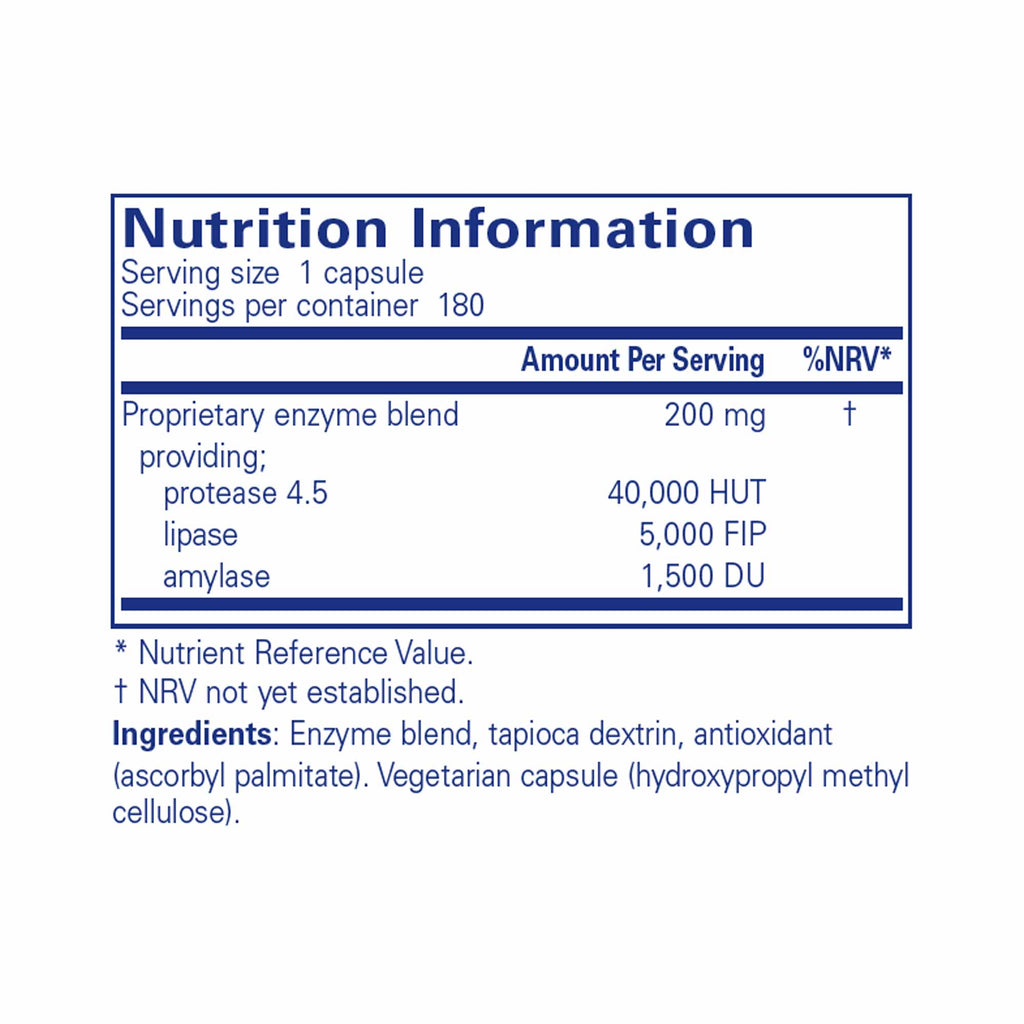 Pure Encapsulations Pancreatic VegEnzymes 180 caps
