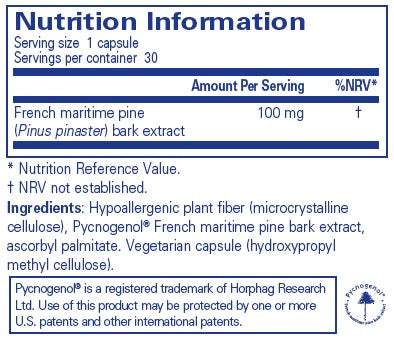 Pure Encapsulations Pycnogenol 100 MG 30 caps