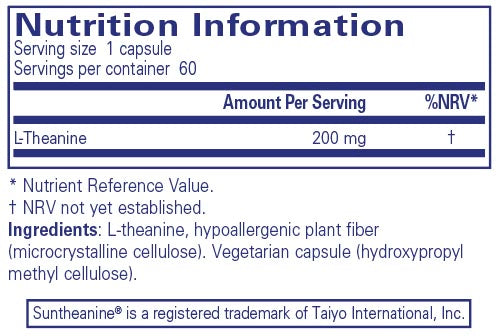 Pure Encapsulations l-Theanine 60