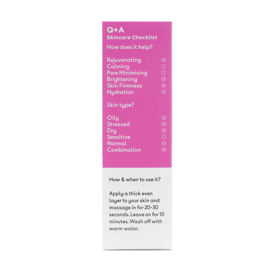 Q+A Vitamin A.C.E Warming Gel Face Mask 75ml