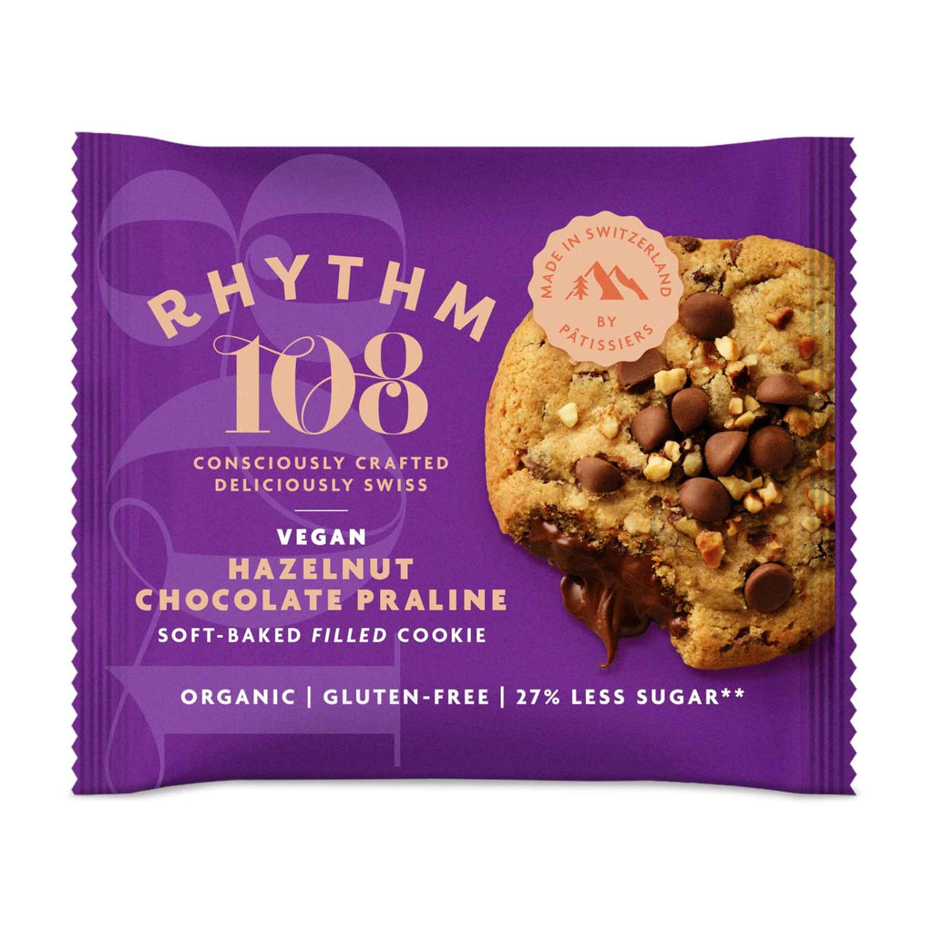 Rhythm 108 Hazelnut Chocolate Praline Soft-Baked Filled Cookie 50g