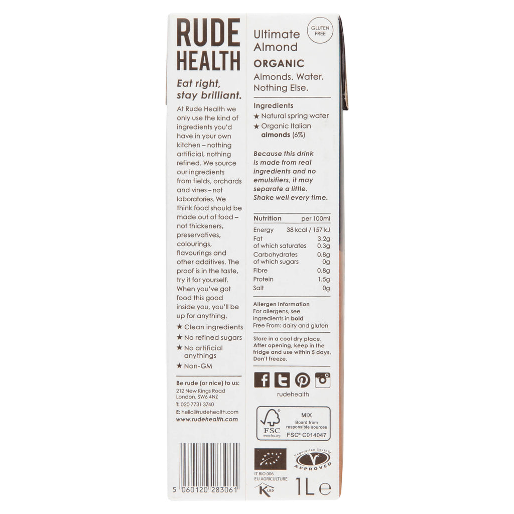 Rude Health Ultimate Almond Drink 1L