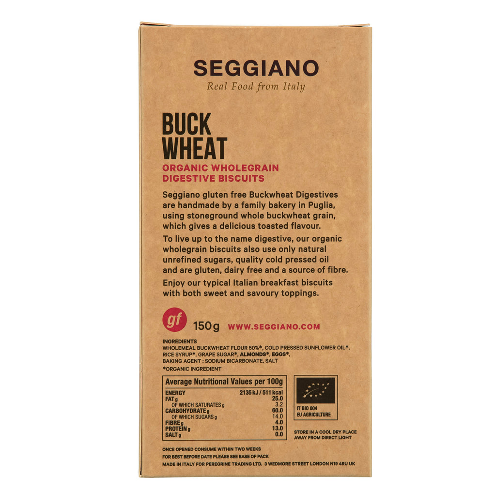 Seggiano Buckwheat Digestive Biscuits 150g