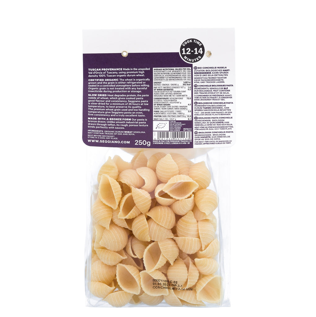 Seggiano Conchiglie Organic Pasta 250g 250g