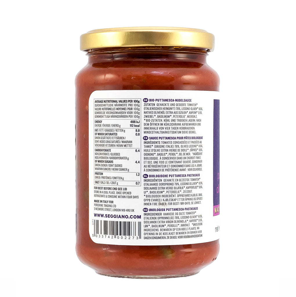 Seggiano Puttanesca Pasta Sauce 350g