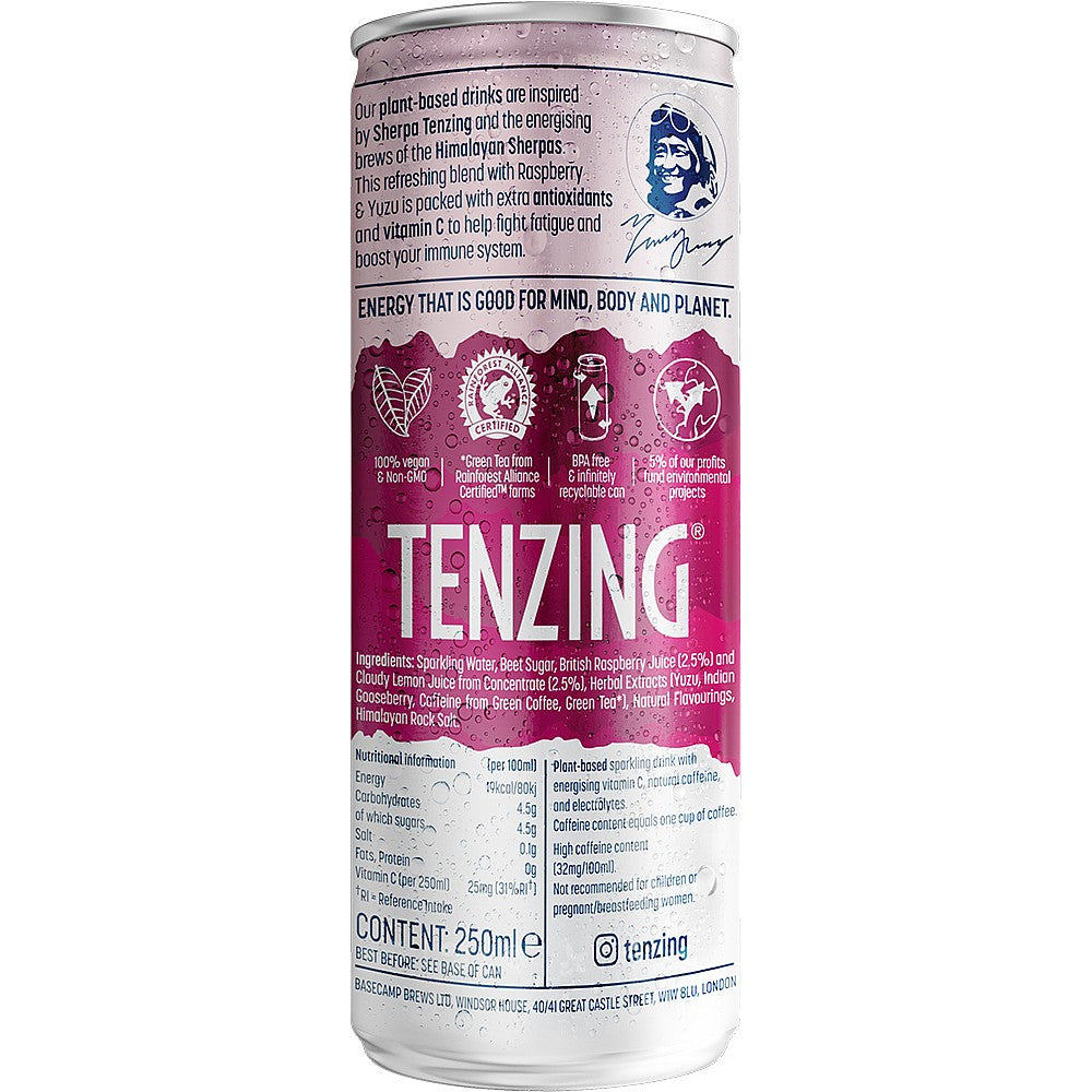 TENZING Natural Energy Raspberry & Yuzu 250ml