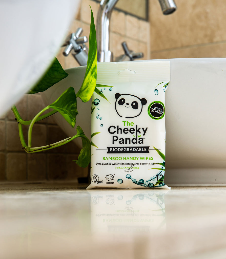 The Cheeky Panda Biodegradable Bamboo Handy Wipes 12wipes