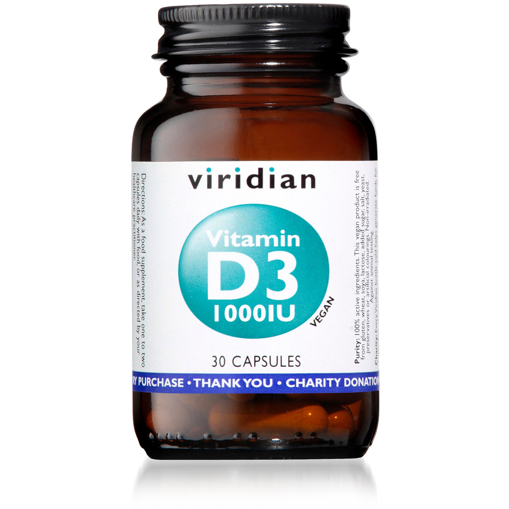 Viridian Vitamin D3 1000IU 30 caps