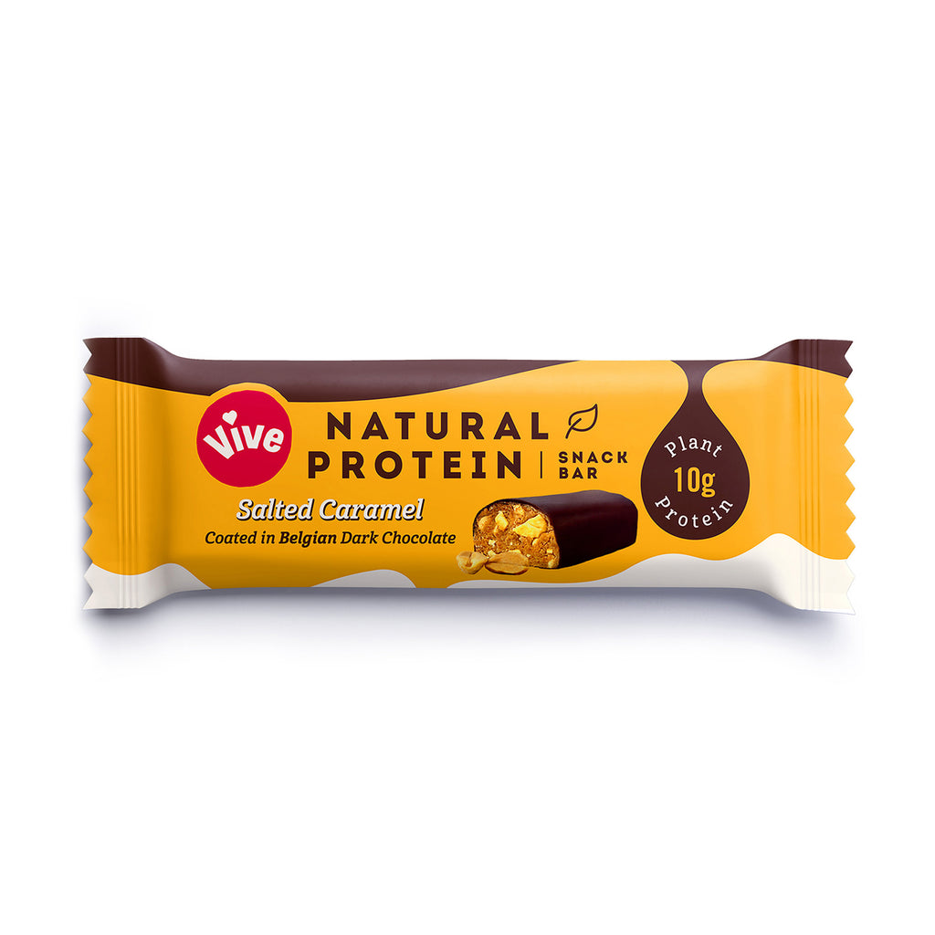 Vive Dark Chocolate Salted Caramel Protein Bar 49g